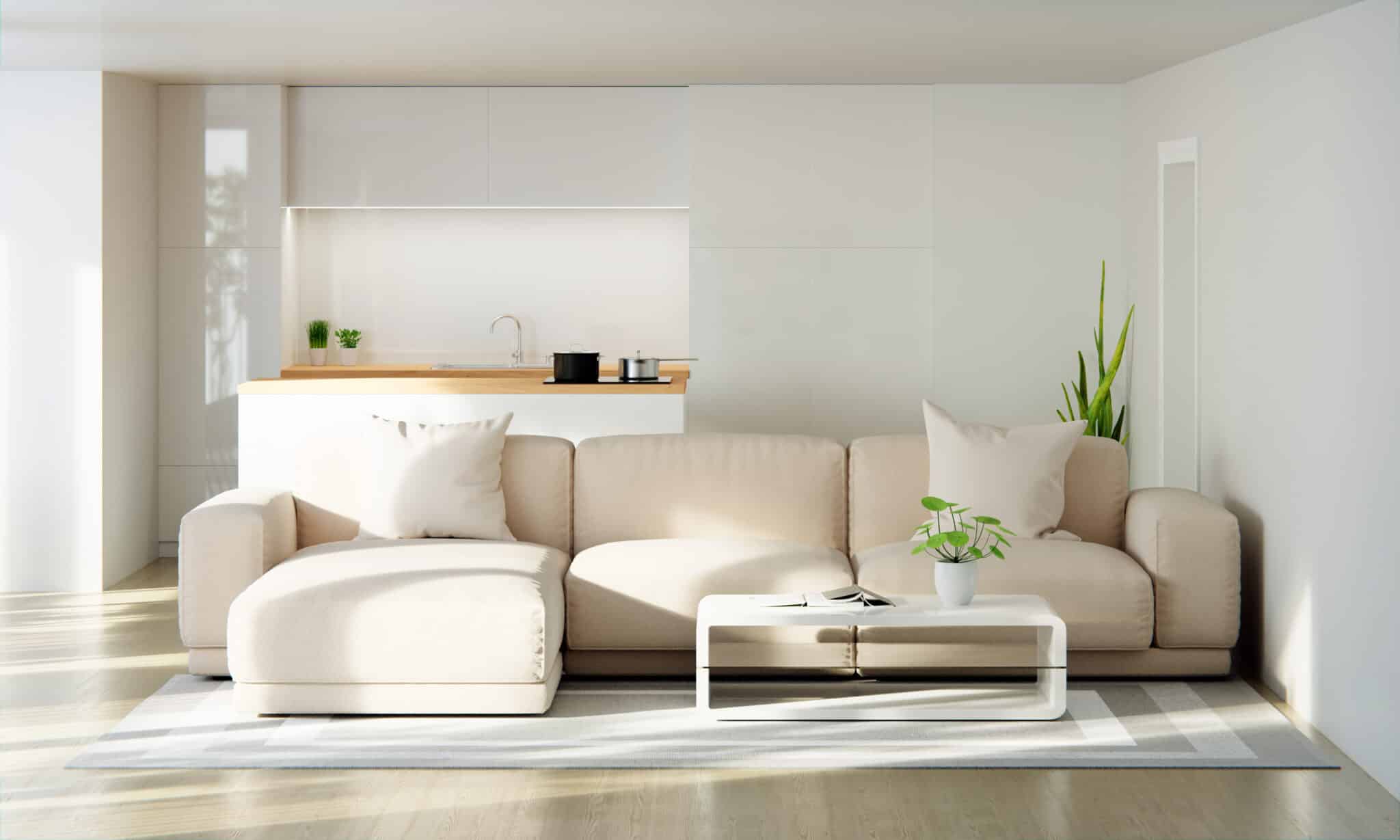 Intérieur propre et lumineux après nettoyage CleanerOne